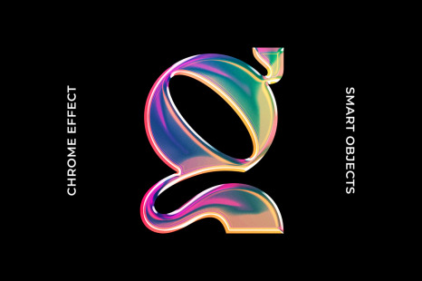Chrome Text &amp; Logo Effect