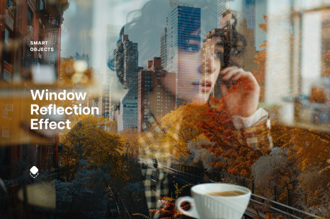 Urban Window Reflection Photo Effect