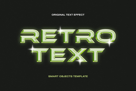 Retro Glow Text Effect