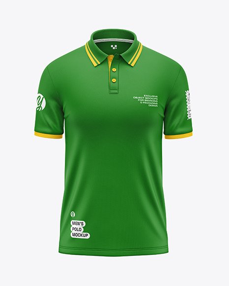 Men&#039;s Short Sleeve Polo Shirt Mockup