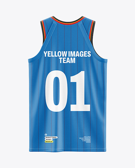 V-Neck Basketball Jersey Mockup