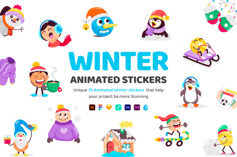 Animated Winter Stickers