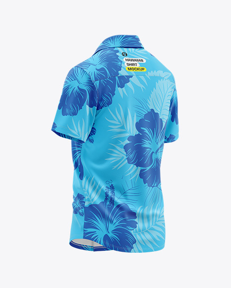 Short Sleeve Camp Collar Shirt Mockup