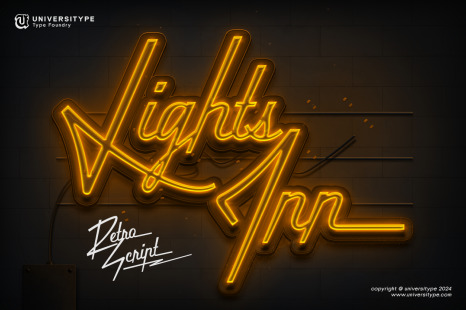 UT Lights Inn - A Retro Script