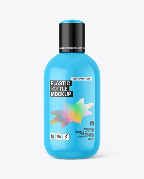 Glossy Cosmetic Bottle Mockup