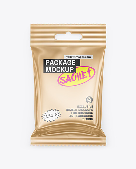 Glossy Metallic Package Mockup