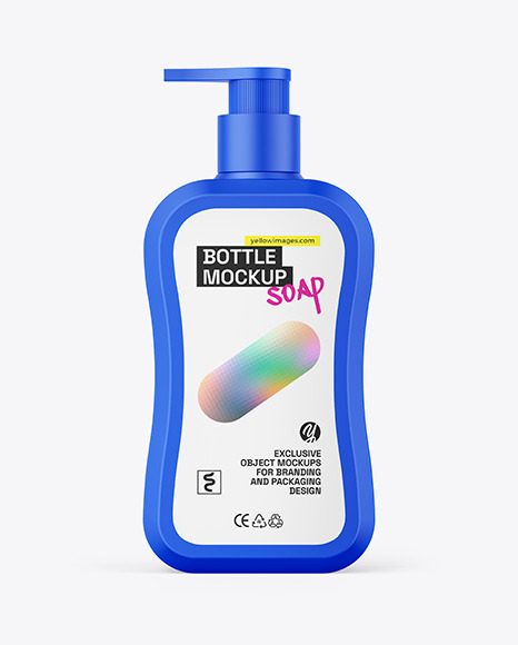 Matte Bottle W/ Pump Mockup