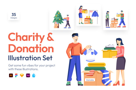 Charity and Donation Art Set
