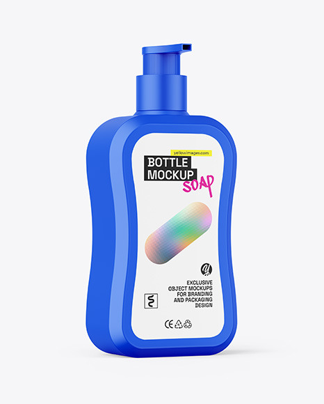 Matte Bottle W/ Pump Mockup