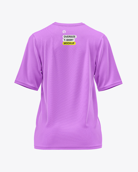 Women&#039;s Short Sleeve Oversize T-Shirt Mockup