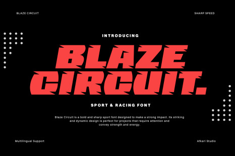 Blaze Circuit - Bold Sport &amp; Racing Font