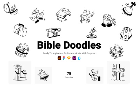 Bible Doodles Icon Pack
