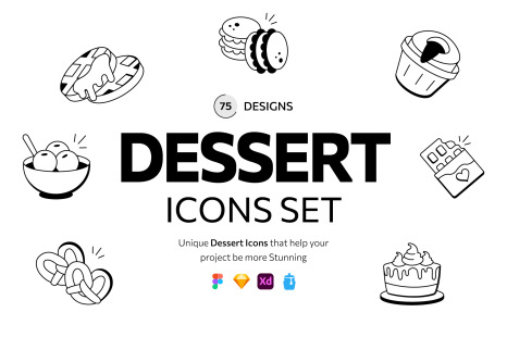 75 Dessert Doodles