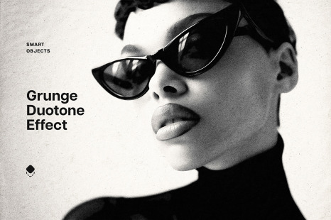 Retro Grunge Duotone Photo Effect