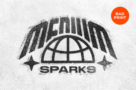 Bad Print Smudges Text &amp; Logos Effect