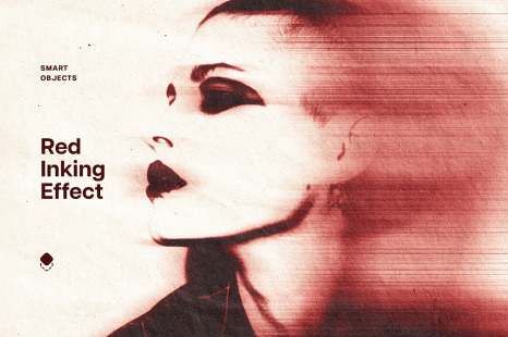 Red Ink Photo Effect
