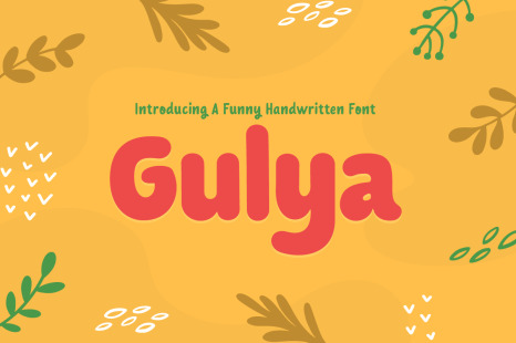 Gulya - Funny Handwriting Kids and Child Game Font