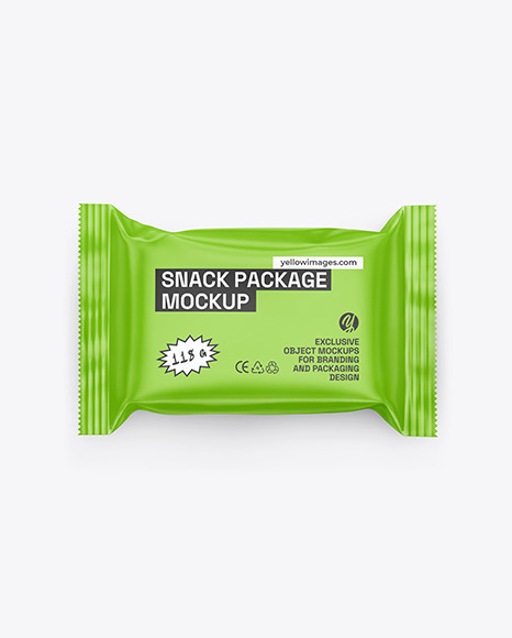 Matte Snack Package Mockup