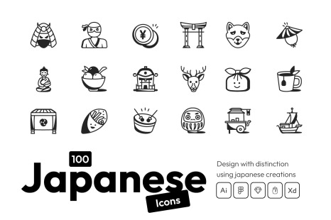 100 Japanese Doodles