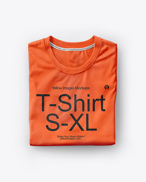 Folded T-Shirt Mockup