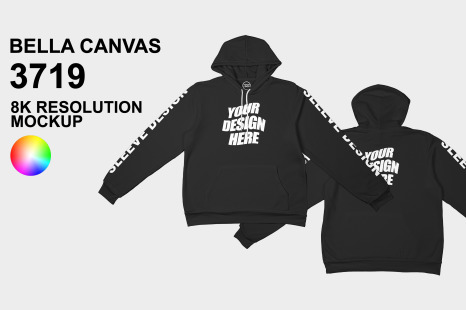 Bella Canvas 3719 Hoodie Mockup
