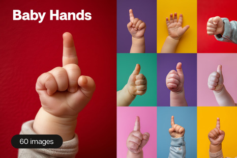 Baby hands - 60 images