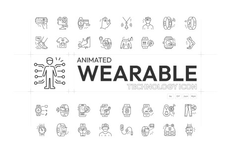 Wearable Technology Animated Icons
