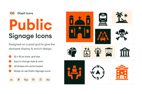 Public Signage Icons