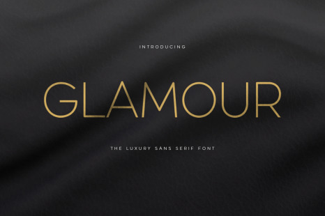 GLAMOUR - Luxury Sans Serif Font