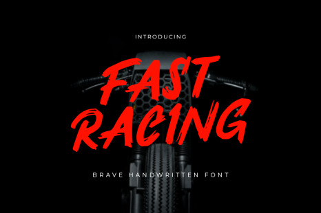 Fast Racing - Brave Handwritten Font