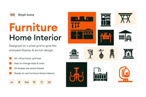 Furniture Home Interior Icons