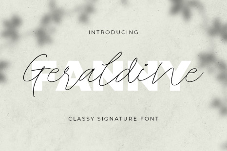 Geraldine - Classy Signature Font