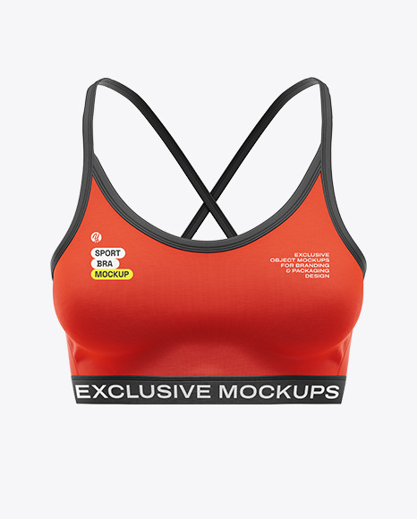 Women&#039;s Sports Bra Mockup