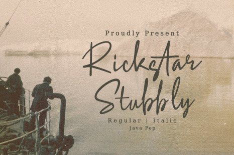 Rickstar Stubbly / Elegant Typeface