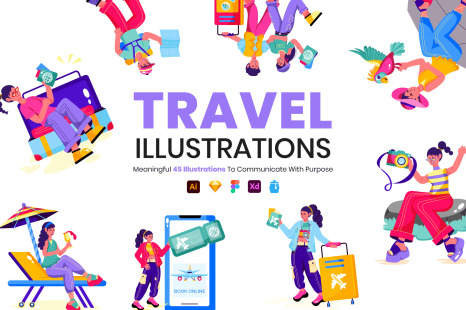 Travel Illustration Pack