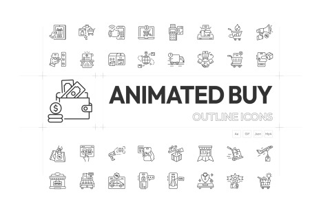 Buy and Purchase Animated Icons