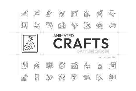 Arts and Crafts Animated Icons