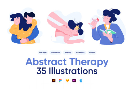 Abstract Therapy Illustrations