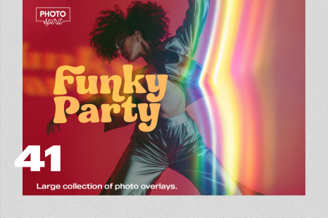 41 Funky Party Effect Photo Overlays