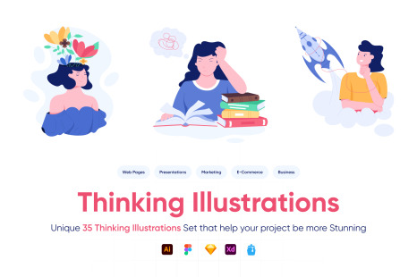 35 Thinking Illustrations