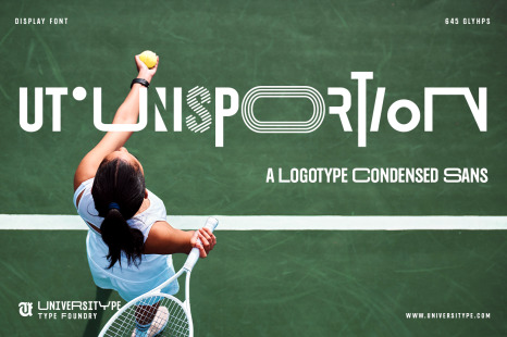 UT Unisportion - A Logotype Condensed Sans