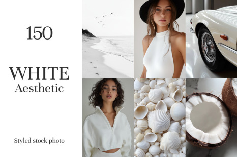 White Aesthetic - 150 Stock Photo