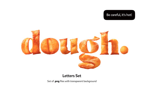 Fries Dough Alphabet