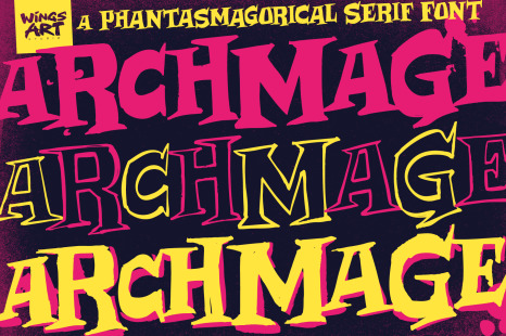 Archmage - A Phantasmagorical Serif Font