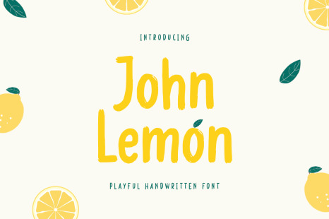 John Lemon - Playful Handwritten Font