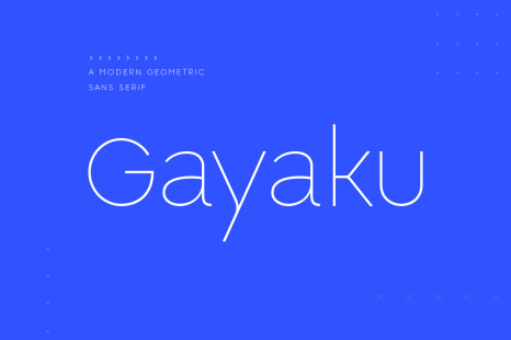 Gayaku - Modern Sans Serif Font