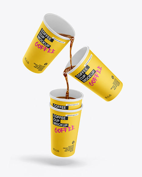 Paper Coffee Cups Mockup