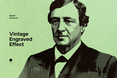 Retro Engraved Photo Effect