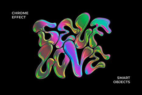 Holo Chrome Logo Effect