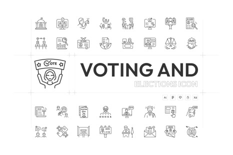 Voting and Elections Icons